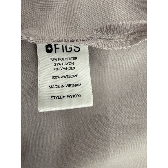 Figs Womens Gray Catarina One Pocket Scrub Top LARGE V Neck Technical Collection - Picture 6 of 9